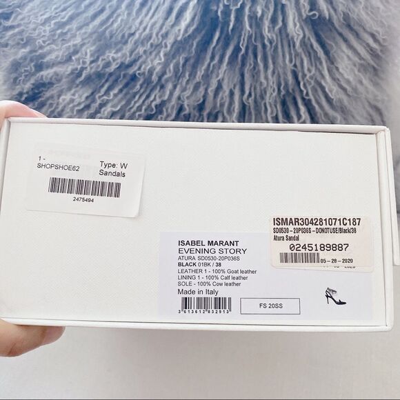 Isabel Marant Atura Sandals leather black EU38 - Picture 12 of 15